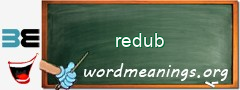 WordMeaning blackboard for redub